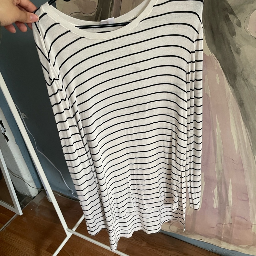 BP Striped super soft Black and White Women's Top